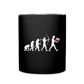 Idiophon Kalimba Geschenk - Tasse einfarbig - Schwarz - Vorne