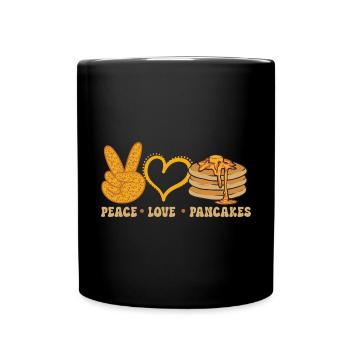Pancake Breakfast Pancakes - Full Colour Mug - black - Front