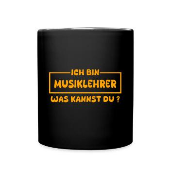 Professeur de musique comme profession - Mug uni - noir - Devant