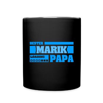Vorname Marik - Tasse einfarbig - Schwarz - Vorne