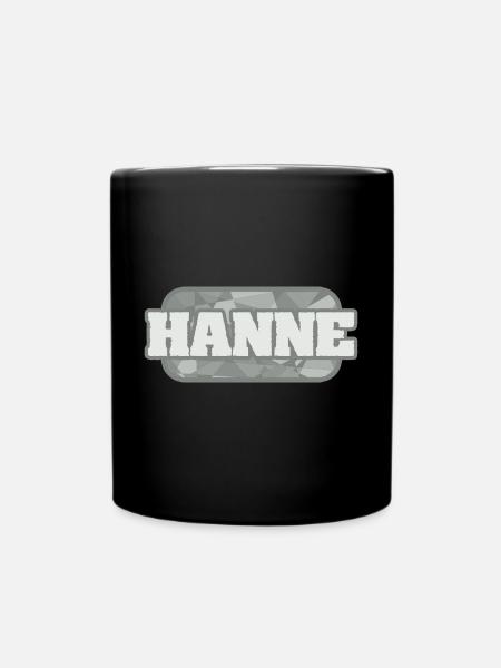 Gesundheit Hanne - Tasse einfarbig - Schwarz