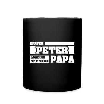 Peter - Tasse einfarbig - Schwarz - Vorne