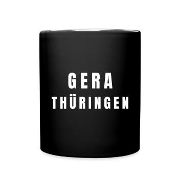 Gera, Thuringe - Mug uni - noir - Devant