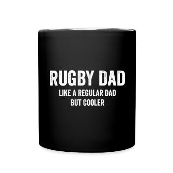 Cool Rugby Dad Funny - Full Colour Mug - black - Front