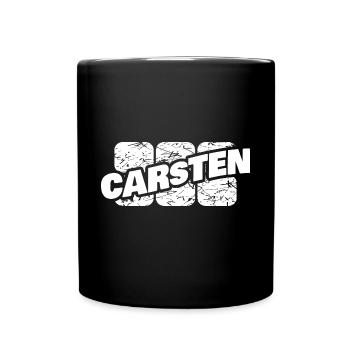 Geschenk für Carsten - Tasse einfarbig - Schwarz - Vorne