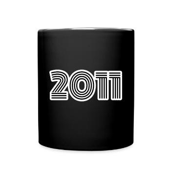 Année de naissance 2011 - Mug uni - noir - Devant