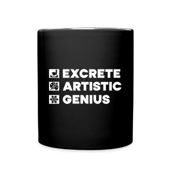 Funny Art Painter Artistic Genius Drawing Artist - Full Colour Mug - black - Front