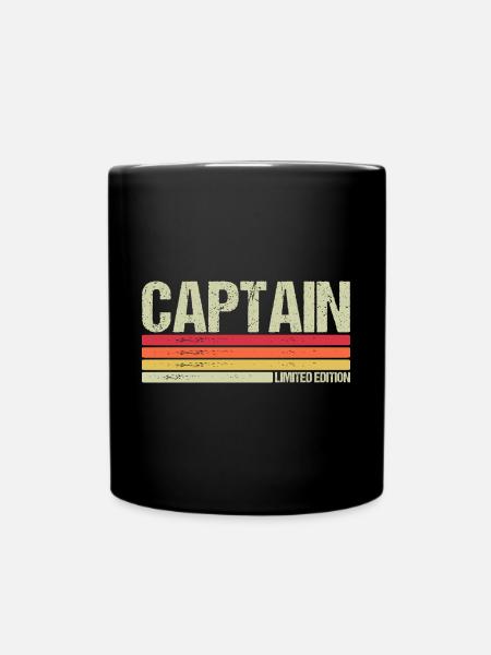 Captain - Tasse einfarbig - Schwarz