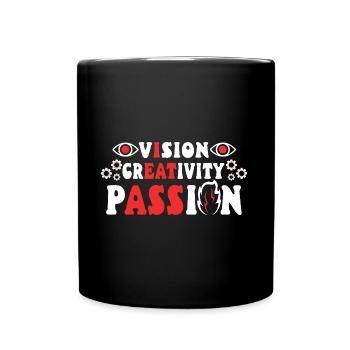Vision Créativité Passion - Mug uni - noir - Devant