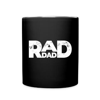 Rad Dad - Meilleur papa - Cadeau pour la fête des pères - Mug uni - noir - Devant