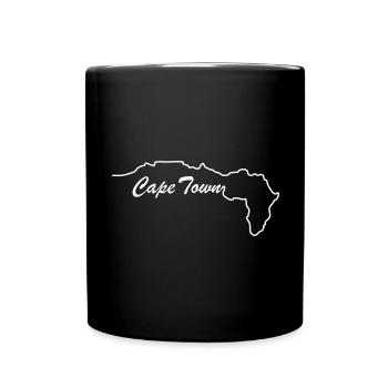Cape Town - Tasse einfarbig - Schwarz - Vorne