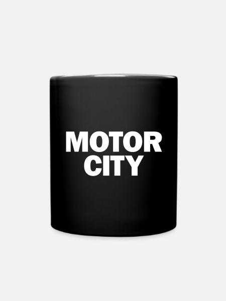 Motor City Graphic - Full Colour Mug - black