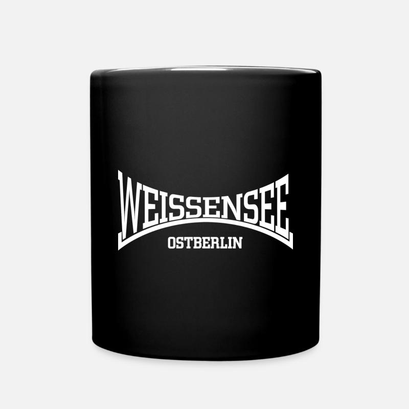 Weissensee Ostberlin - Tasse einfarbig - Schwarz