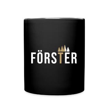 Förster - Tasse einfarbig - Schwarz - Vorne