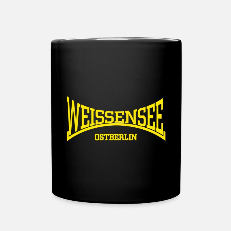 Weissensee Ostberlin - Tasse einfarbig - Schwarz