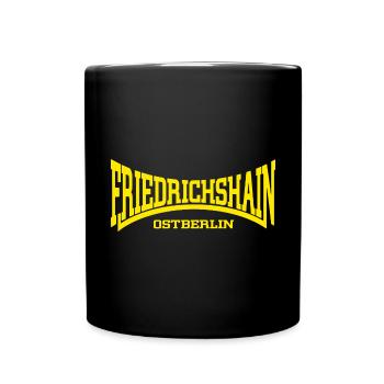 Friedrichshain Ostberlin - Tasse einfarbig - Schwarz - Vorne