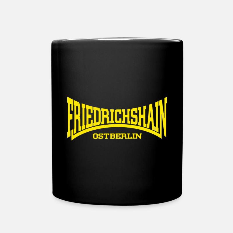 Friedrichshain Ostberlin - Tasse einfarbig - Schwarz