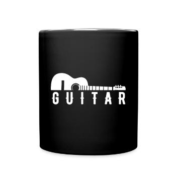 GITARRE AKUSTIK GITARRE - Tasse einfarbig - Schwarz - Vorne