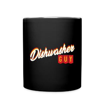 Geschirrspüler Mann Geschirrspüler Guy lustig Wasc - Tasse einfarbig - Schwarz - Vorne