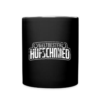Hufschmied - Tasse einfarbig - Schwarz - Vorne