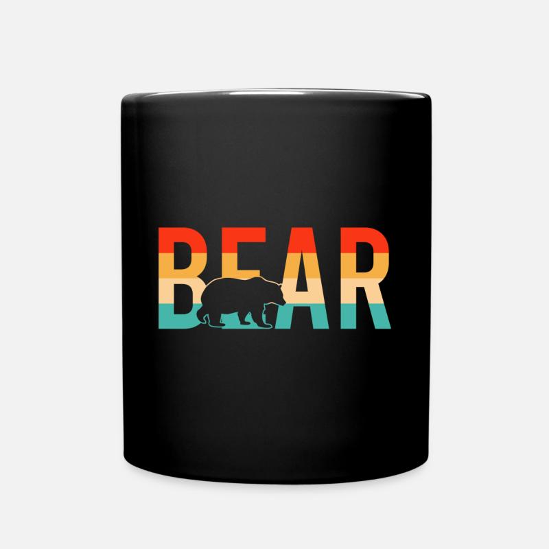 Ours ours rétro - Mug uni - noir