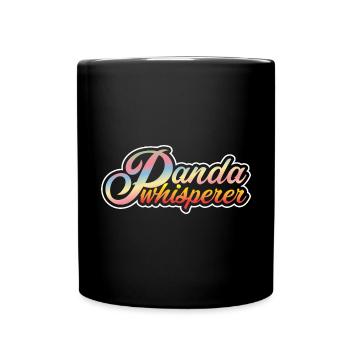 Panda Whisperer / Funny Panda Friends Shirt - Full Colour Mug - black - Front