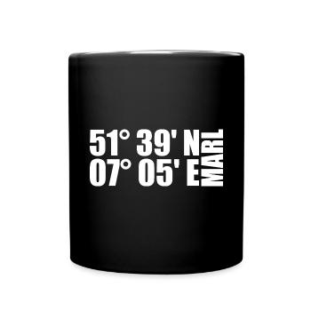 Marl coordinates - Full Colour Mug - black - Front
