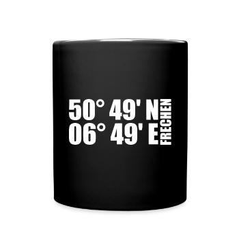 Coordonnées effrontées - Mug uni - noir - Devant
