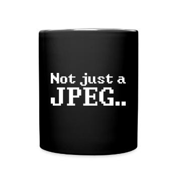 Crypto Art Lover Funny Quote Not Just A Jpeg NFT - Full Colour Mug - black - Front