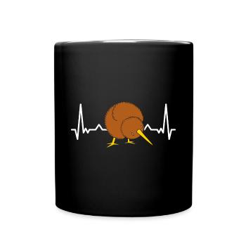 Großer Kiwi-Vogel Zealnds lieben es, Vögel zu beob - Tasse einfarbig - Schwarz - Vorne