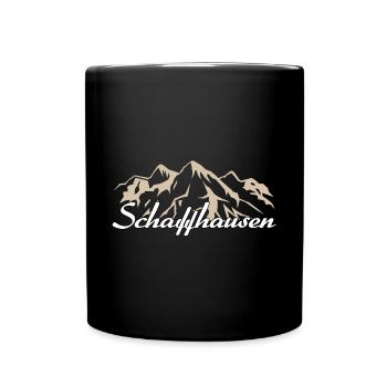 Schaffhausen Schweiz Heimat Geschenk - Tasse einfarbig - Schwarz - Vorne