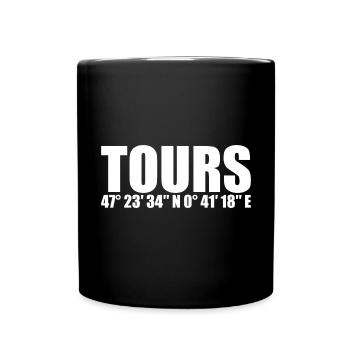Coordonnées des visites - Mug uni - noir - Devant