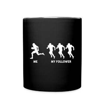 Moi mon adepte Drôle de joueur de football Football - Mug uni - noir - Devant