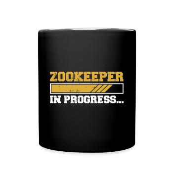 Zoowärter - Tasse einfarbig - Schwarz - Vorne