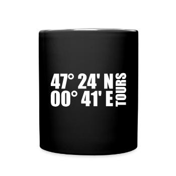 Tours Coordinates - Full Colour Mug - black - Front