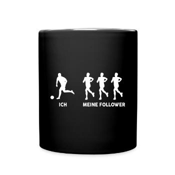 Je veux dire les joueurs de football suiveurs - Mug uni - noir - Devant