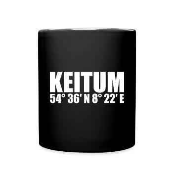 Keitum coordinates - Full Colour Mug - black - Front