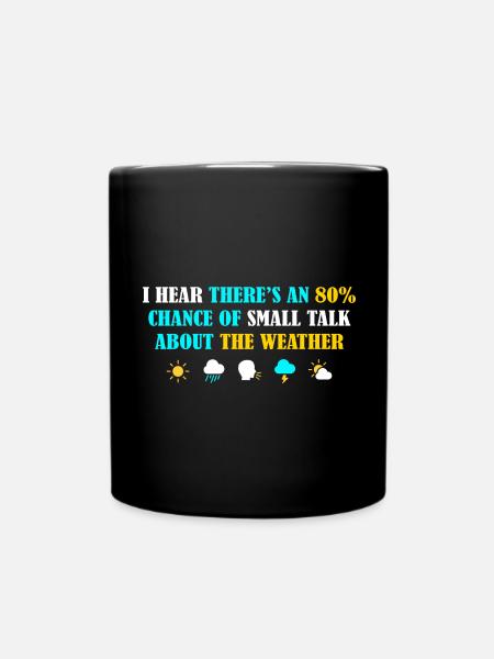 Introvert Introverted Graphic - Full Colour Mug - black