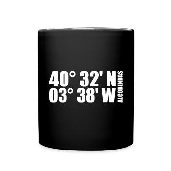 Coordonnées d’Alcobendas - Mug uni - noir - Devant