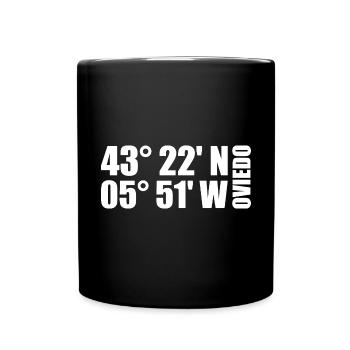 Coordonnées d’Oviedo - Mug uni - noir - Devant