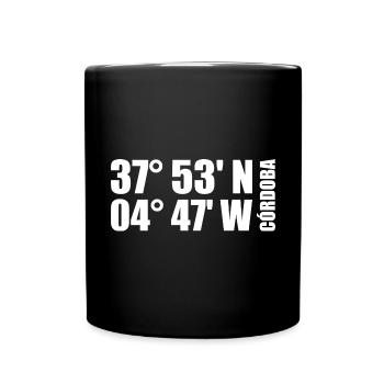 Córdoba Coordinates - Full Colour Mug - black - Front