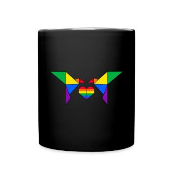 Origami LGBTQ Papierfalten Origamist Gay Schwul - Tasse einfarbig - Schwarz - Vorne