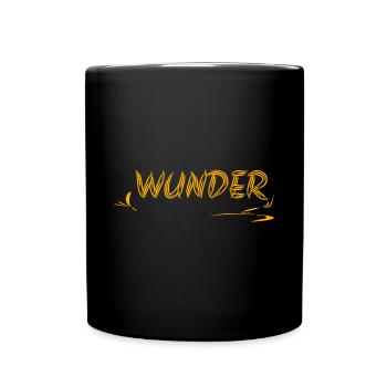 Geschenkidee Wunder - Tasse einfarbig - Schwarz - Vorne