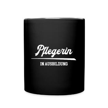 Ausbildung Pflegerin Azubi Pflege Pflegefachfrau - Tasse einfarbig - Schwarz - Vorne