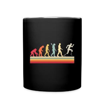 Evolution of Para Running - Full Colour Mug - black - Front