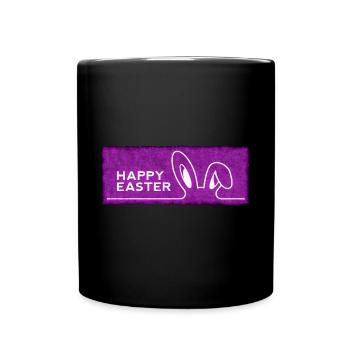 Happy Easter with Easter - Full Colour Mug - black - Front