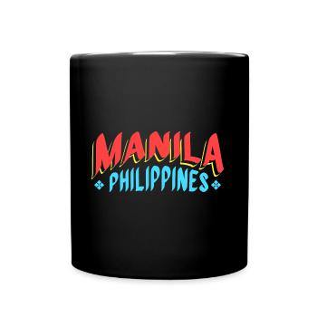 Manila Filipino Design für stolze Pinoys - Tasse einfarbig - Schwarz - Vorne