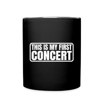 This is My First Concert 42 - Full Colour Mug - black - Front