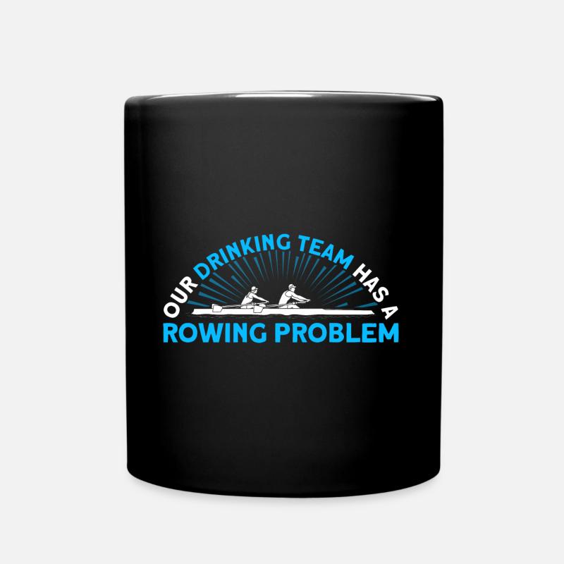 Ruderer Rudern Mannschaft Rudern Geschenk - Tasse einfarbig - Schwarz