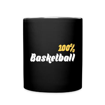BasketBall 100% - Mug uni - noir - Devant